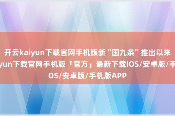 开云kaiyun下载官网手机版新“国九条”推出以来-开云kaiyun下载官网手机版「官方」最新下载IOS/安卓版/手机版APP