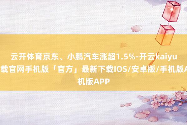 云开体育京东、小鹏汽车涨超1.5%-开云kaiyun下载官网手机版「官方」最新下载IOS/安卓版/手机版APP