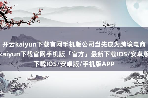 开云kaiyun下载官网手机版公司当先成为跨境电商领头羊-开云kaiyun下载官网手机版「官方」最新下载IOS/安卓版/手机版APP